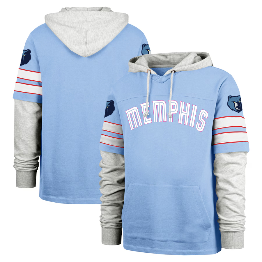 Men Memphis Grizzlies blue 2024 NBA hoodie->minnesota timberwolves->NBA Jersey
